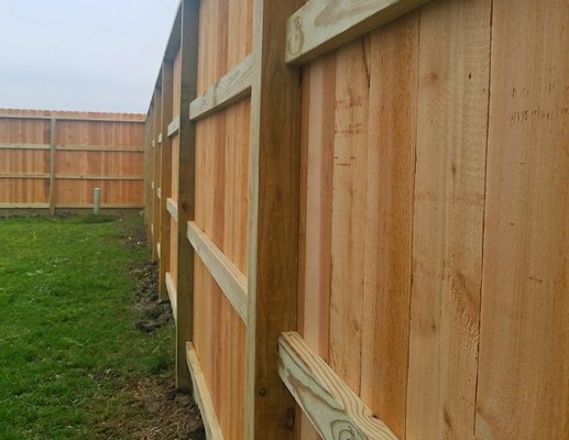 8' cedar fence