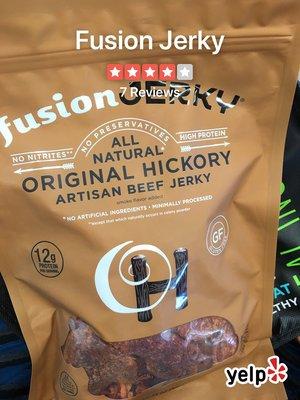 When it comes to jerky, I usually like the pork jerky but in this case the Hickory Artisan Beef was really tasty.