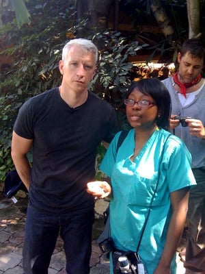 Dr. Moore in Haiti with Anderson Cooper discussing the situation, and the needs of her patients after the earthquake.