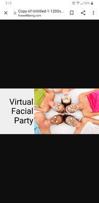 Zoom virtual Spa party's