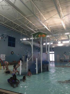 Water feature in swimming area