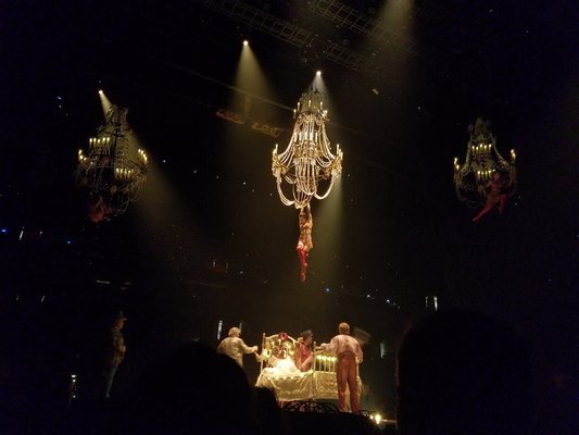 Chandelier act in the beginning