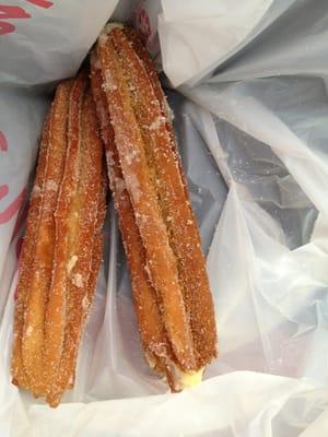 stuffed churros from bread selection