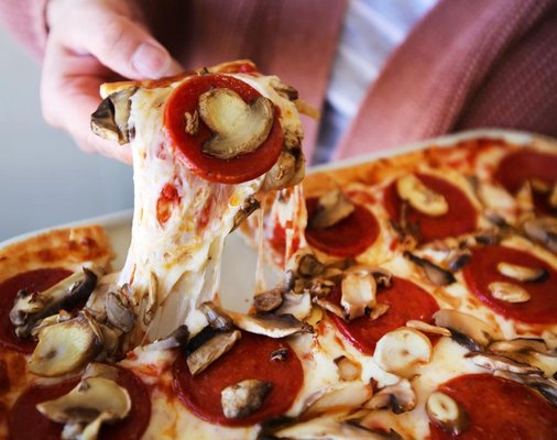 Pepperoni and Mushroom Pizza