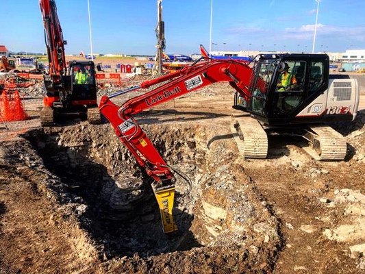 Greenway of Nashville commercial division ||Private utility ditch excavation at the airport