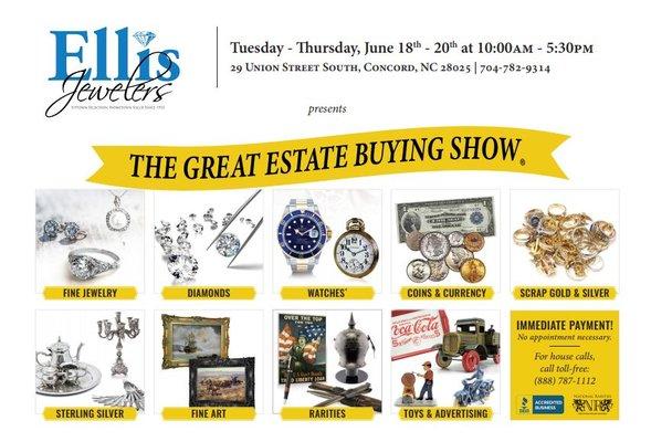 The Great Estate Buying Show June 18th-20th