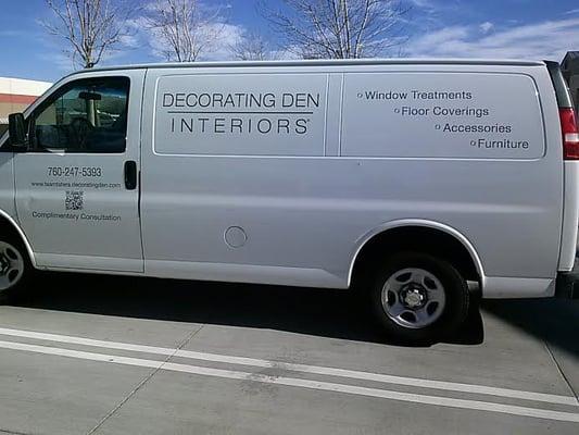 Why, yes! You've seen these Decorating Den Interiors Team Tatera vans everywhere!