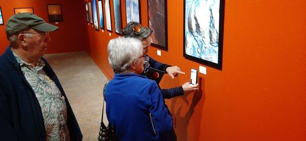 Visitors appreciating the Mars gallery