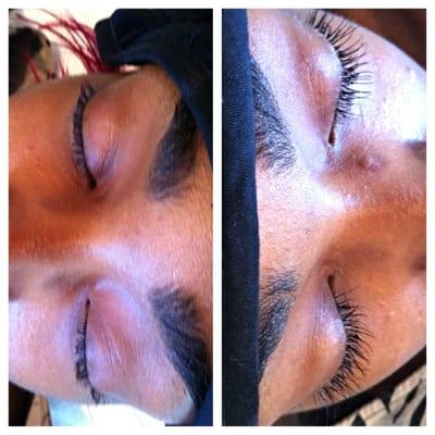 Eyelash extensions Mascara Look