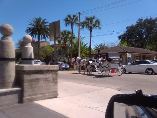 carriage rides out front