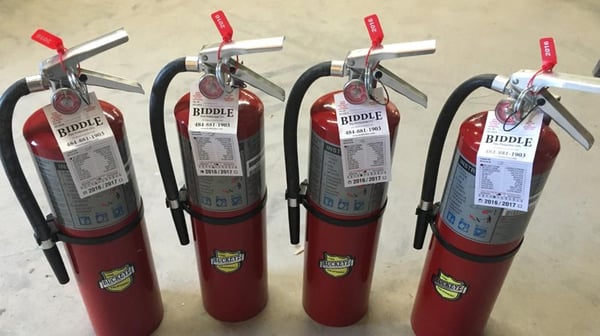 Fire extinguisher sales, inspection and testing.