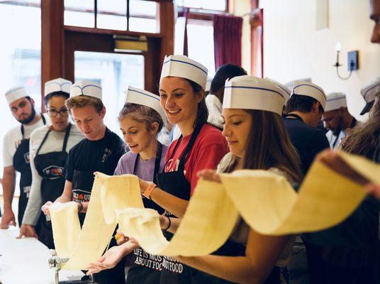 Team Building Activity, Pasta Making