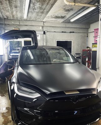 2022 Tesla Model X. Kavaca Matte Paint Protection Film. The ultimate protection your vehicle needs.