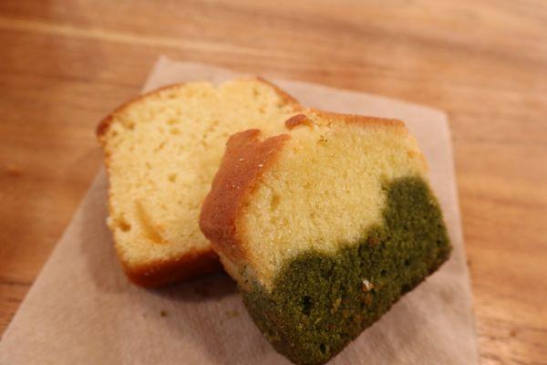 Matcha vanilla cake