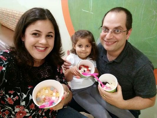 Celebrating both a birthday and anniversary at the best frozen yogurt spot