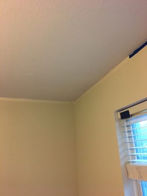 This is a before picture of the ceiling