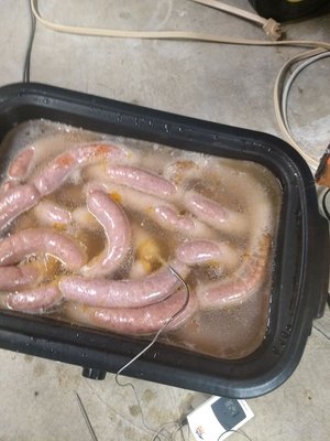 Homemade Knockwurst , sausage making has been an enjoyable hobby in our family for generation's.