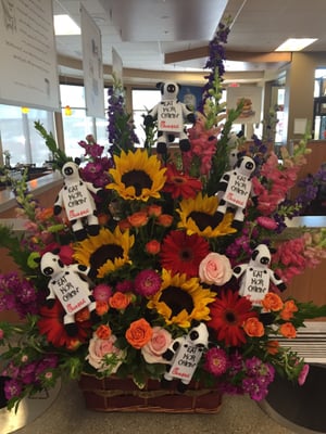 They did a spectacular job on my flower arrangement for the Chick-fil-A of Chambers Town Center Grand Opening!!