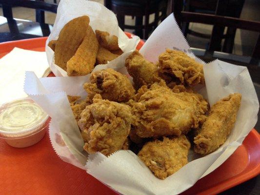 Chicken Wings - Crispy (without sauce). Made to order and delicious to the last bite.