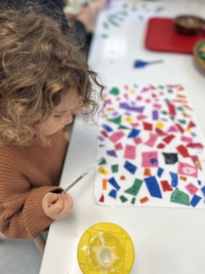 Our children have access to loose parts int the art area every day. We know children were made to create and express themselves.