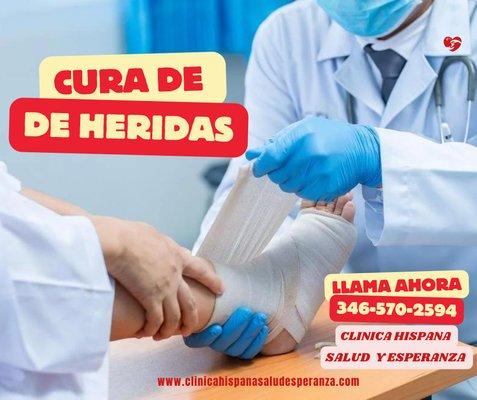 servivio médico - cura de heridas