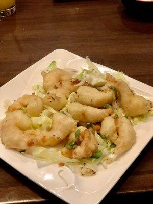 Fried Salt and Pepper Shrimp Meal