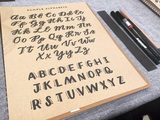 They host awesome workshops like this delightful creative hand lettering class.