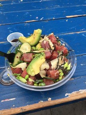 I've only had about a fifth of this bowl and I'm stuffed. So much and so good.