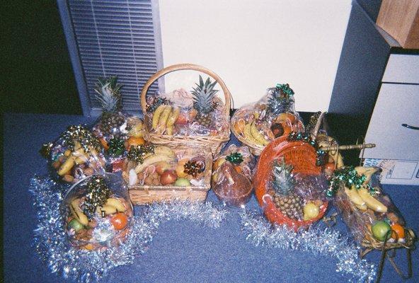 Christmas Fruit Baskets for Low-Income Families