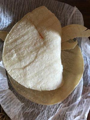 Cold tortillas