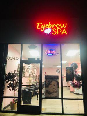 Eyebrow threading spa