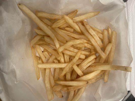 Wet soggy fries.  No even cooked through