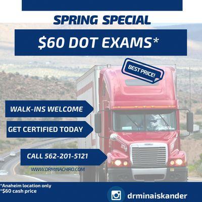 $60 spring special