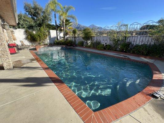 Beautiful pool cleaned and ready!