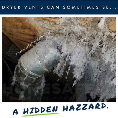 Just because you don't THINK you have any dryer vent issues, doesn't always mean you ACTUALLY don't. Not to worry...#HomeSafeCanHelp