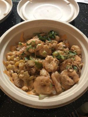 Spicy Cajun Shrimp Poke Bowl