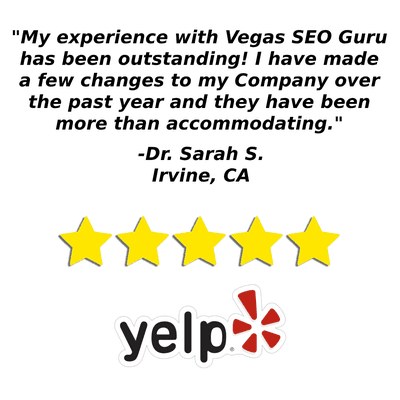 Vegas SEO Guru Yelp Review