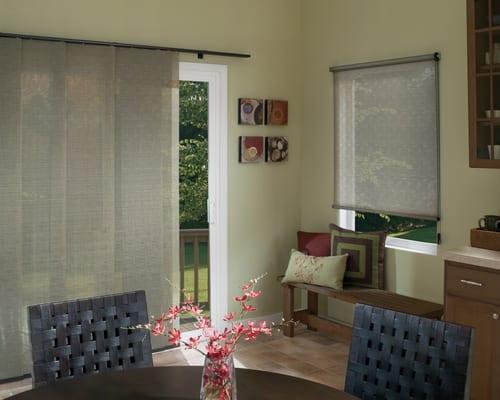 Screen shades block harmful UV and heat to protect your furniture and flooring, while keeping your view!