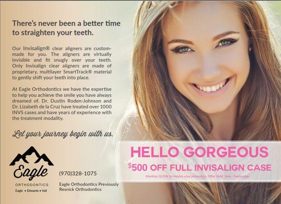 Take advantage of our $500 discount on Invisalign Treatment