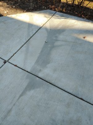 Discoloration on new patio