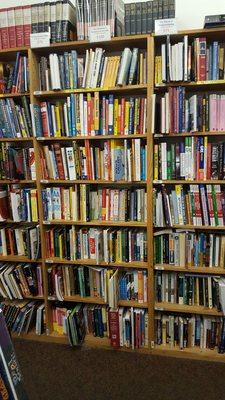 Lots of titles. This store is huge. Books are gently used. Love it.