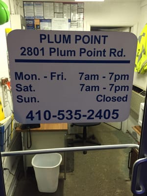 Plum Point Convenience Center