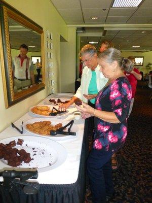 Dessert station -- yum.