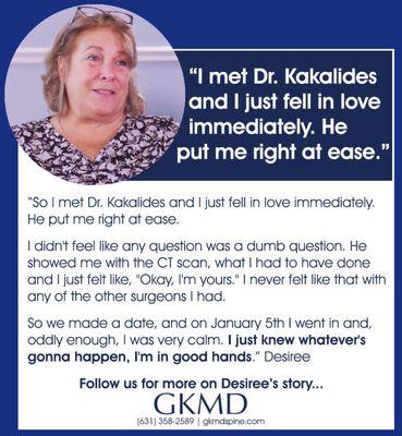 Our patient testimonials