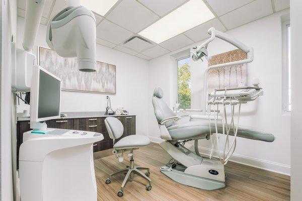 Our new treatment rooms are bright, airy, and relaxing.