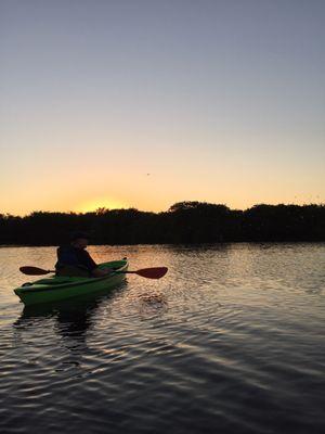 Sunset mangrove tunnel kayak your