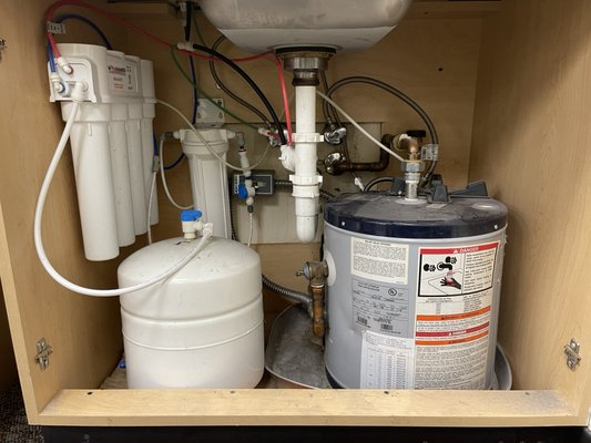 Water heater and r.o. System install