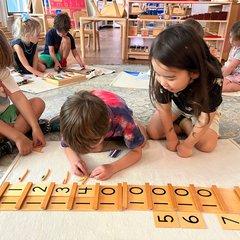 The Montessori curriculum allows for hands-on learning at your child's pace.