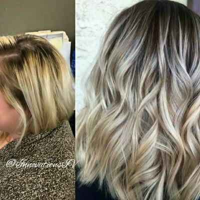 Hair by Kelly.  Color correction before and after.