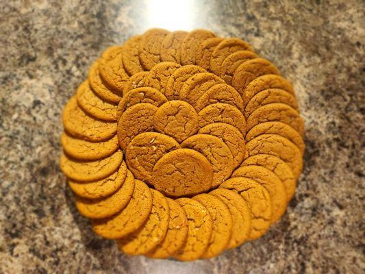 Yes, that's right. We found a way to make that gingersnap chewy and still give you a snap back. We offer this cookie year-round.